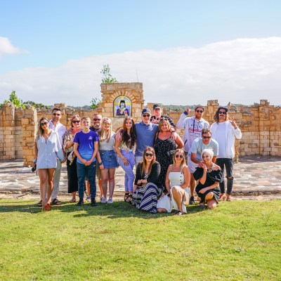 People having a group photo